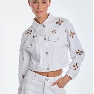 Kaia Pearl Denim Jacket